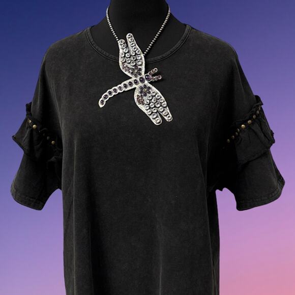 FEDERICO JIMENEZ Sterling Silver & Amethyst Encrusted Statement Dragonfly Brooch - Picture 6 of 7